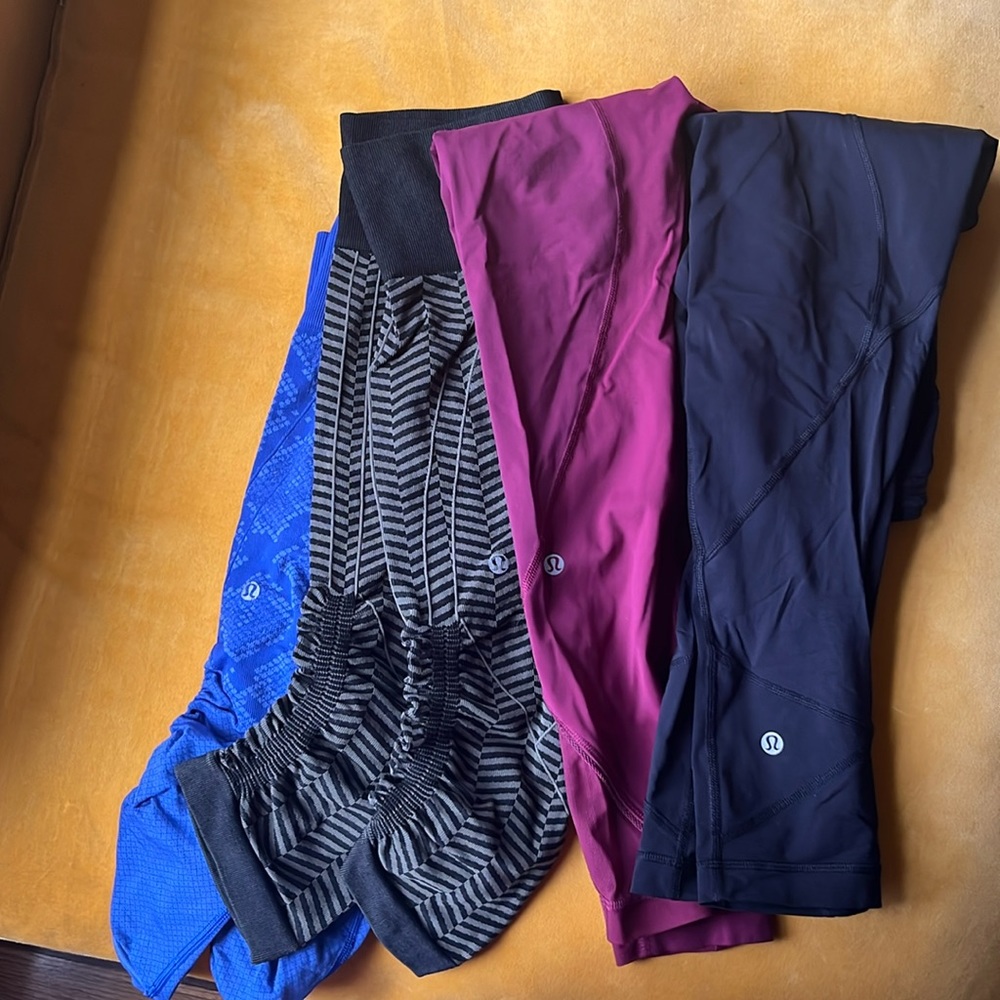 Set of 4 lulu lemon leggings